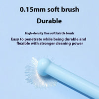 HKM-5666749 Soft-Fur Pet Toothbrush in Red, Blue, Green, and Yellow - Gentle Cleaning Essential