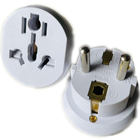 HKM-566739 High Current German Standard Conversion Plug - 16A Pure Copper Adapter for Korean, French, and European Sockets