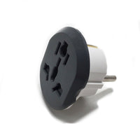 HKM-566739 High Current German Standard Conversion Plug - 16A Pure Copper Adapter for Korean, French, and European Sockets