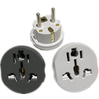HKM-566739 High Current German Standard Conversion Plug - 16A Pure Copper Adapter for Korean, French, and European Sockets