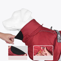 HKM-5668285 Thickened Dog Cloak Style Warming Vest with Reflective Safety Features
