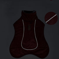 HKM-5668285 Thickened Dog Cloak Style Warming Vest with Reflective Safety Features