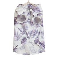 HKM-566931 Hawaiian Print Polyester Dog Shirt for Beach Vacations