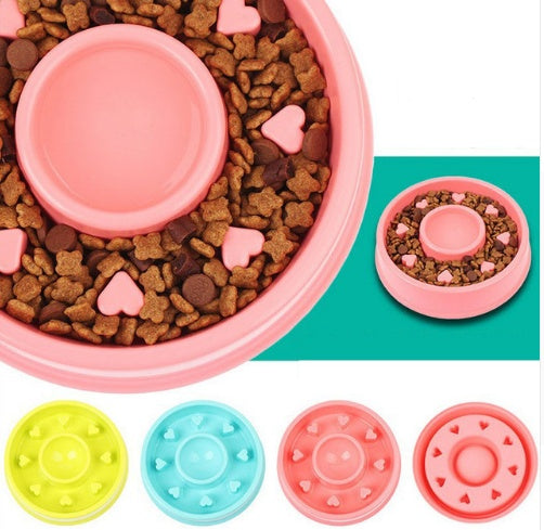 HKM-5670077 Anti-Choke Plastic Dog Bowl - Easy Clean Feeder for Comfortable Eating
