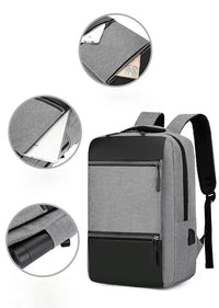 HKM-567123 High Capacity Waterproof Laptop Backpack with USB Charging Port