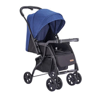 HKM-567251 Foldable Baby Buggy with Iron Frame and 3-Point Safety Harness for Travel Convenience