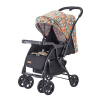 HKM-567251 Foldable Baby Buggy with Iron Frame and 3-Point Safety Harness for Travel Convenience