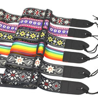 HKM-567251 Vibrant Printed Cloth Guitar Shoulder Strap with Unique Designs