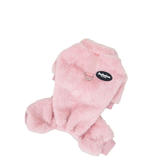 HKM-5674045 Cozy Coral Fleece Fluffy Coat for Small Dogs - Available in Brown, Pink, Gray