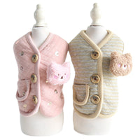 HKM-5674429 Stylish Bronzing Print Vest for Cats and Dogs - Fashionable Cloth Design