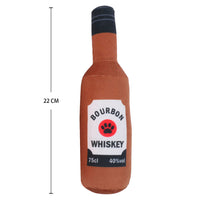HKM-5674685 Crystal Soft Lined Nylon Pet Toy in White Vodka, Orange Agave, and Coffee Whisky