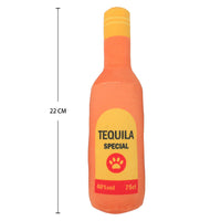 HKM-5674685 Crystal Soft Lined Nylon Pet Toy in White Vodka, Orange Agave, and Coffee Whisky