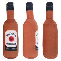 HKM-5674685 Crystal Soft Lined Nylon Pet Toy in White Vodka, Orange Agave, and Coffee Whisky
