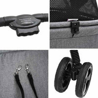 HKM-5675325 Foldable Pet Stroller with 600D Oxford Fabric for Indoor and Outdoor Use