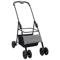 HKM-5675325 Foldable Pet Stroller with 600D Oxford Fabric for Indoor and Outdoor Use