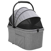 HKM-5675325 Foldable Pet Stroller with 600D Oxford Fabric for Indoor and Outdoor Use