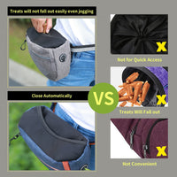 HKM-5676093 Portable Pet Snack Bag for Dog Training and Walks, Durable Oxford Material, Easy Access Design