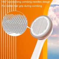 HKM-5677117 Self-Cleaning Slicker Brush for Cats and Dogs - Removes Tangled Hair and Loose Fur