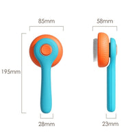 HKM-5677117 Self-Cleaning Slicker Brush for Cats and Dogs - Removes Tangled Hair and Loose Fur