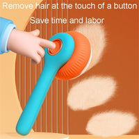 HKM-5677117 Self-Cleaning Slicker Brush for Cats and Dogs - Removes Tangled Hair and Loose Fur