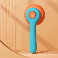 HKM-5677117 Self-Cleaning Slicker Brush for Cats and Dogs - Removes Tangled Hair and Loose Fur