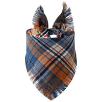 HKM-5677245 Plaid Triangle Scarf for Dogs - Stylish and Comfortable Accessory