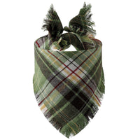 HKM-5677245 Plaid Triangle Scarf for Dogs - Stylish and Comfortable Accessory