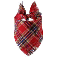 HKM-5677245 Plaid Triangle Scarf for Dogs - Stylish and Comfortable Accessory