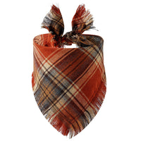 HKM-5677245 Plaid Triangle Scarf for Dogs - Stylish and Comfortable Accessory