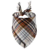 HKM-5677245 Plaid Triangle Scarf for Dogs - Stylish and Comfortable Accessory