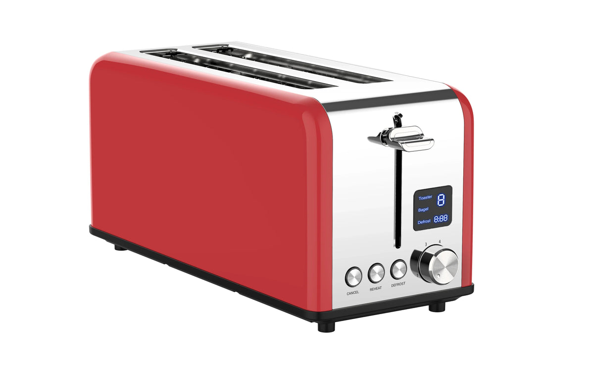 Toaster With Timer HKM-567955 Digital Toaster with LED Timer Display for Perfectly Toaste ...