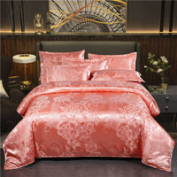 HKM-568019 Elegant Jacquard Quilt Cover in Various Floral Designs – Single & Double Sizes Available
