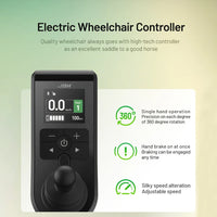 HKM-568083 Electric Wheelchair with Brushless Motor, Removable Lithium Battery, 6 km/h Speed, 20 km Driving Range, Aluminum Alloy Frame