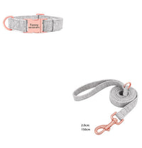 HKM-5681469 Adjustable Pet Dog Collar with Engraving and Traction Rope ¨C Anti-Lost Supplies, Sizes S, M, L