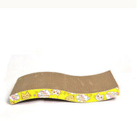 HKM-568211 S-Shaped & M-Shaped Cat Scratcher Lounge - Corrugated Paper Catnip Mat for Healthy Claw Maintenance