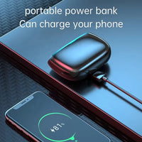 HKM-568211 Wireless Gaming Earbuds with Active Noise Cancellation and Digital Display Battery Power Bank