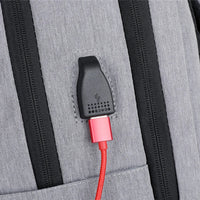 HKM-568275 Custom Logo Large Capacity Travel Laptop Backpack with USB Charging for Outdoor Use