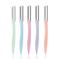 HKM-568275 Stainless Steel Eyebrow Trimmer with Safety Net and Straight Handle for All Skin Types