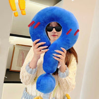 HKM-568339 Comfortable Solid Color Neck Pillow - Large Size with Modern Design