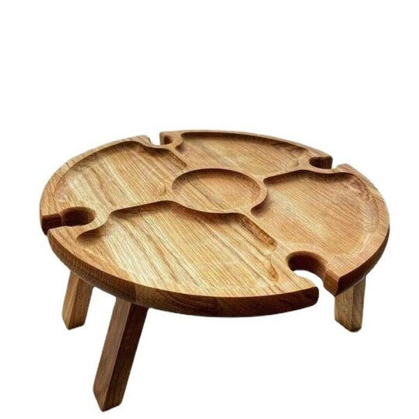 HKM-568403 Compact Foldable Table for Outdoor Wine and Snack Enjoyment