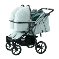 HKM-568403 Terrain Double Stroller for Newborn and Toddler | Compatible with Major Infant Car Seat Brands