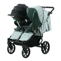 HKM-568403 Terrain Double Stroller for Newborn and Toddler | Compatible with Major Infant Car Seat Brands