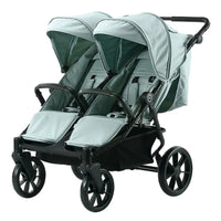 HKM-568403 Terrain Double Stroller for Newborn and Toddler | Compatible with Major Infant Car Seat Brands