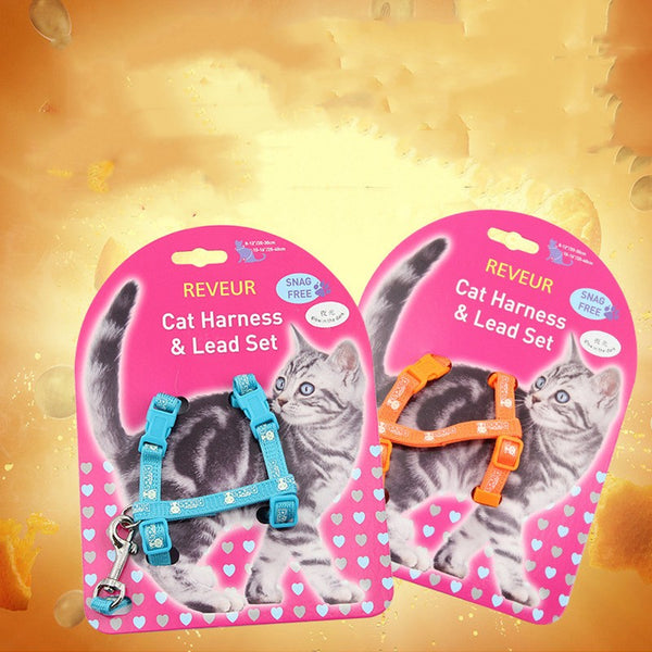 HKM-5684669 Reflective Cat Chest Strap with Anti-Lost Design - Luminous Patterns in Multiple Colors