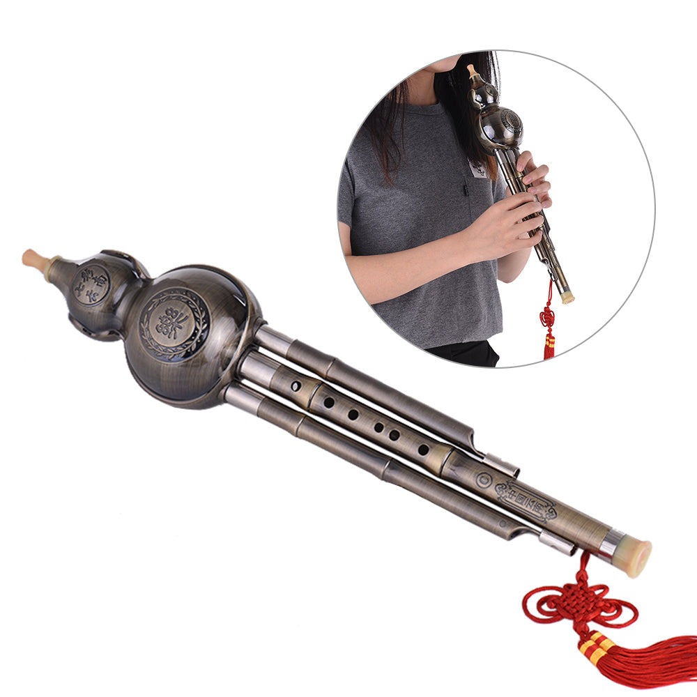 HKM-568467 C Tone Hulusi Traditional Musical Instrument with Authentic Sound
