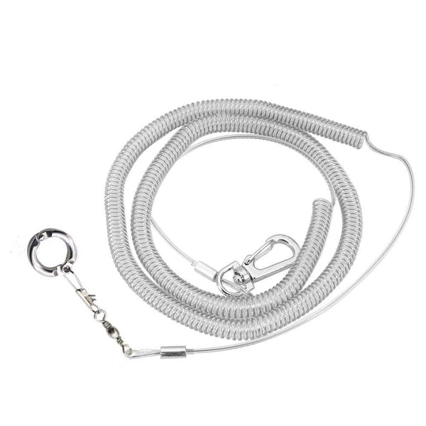 HKM-5685181 Lightweight Bird Harness with Anti-Escape Snap Button - 3m Adjustable Length for Comfort