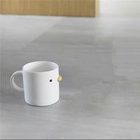 HKM-5685565 Ceramic Slanted Tall Pet Water Bowl with Waterproof Placemat for Dogs and Cats