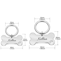 HKM-568595 Personalized Stainless Steel Anti-Lost Pet ID Tag for Dog Collars