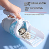 HKM-5686973 Cat Litter Scoop with Refill Bags - Self-Cleaning Waste Bin System for Cats and Dogs