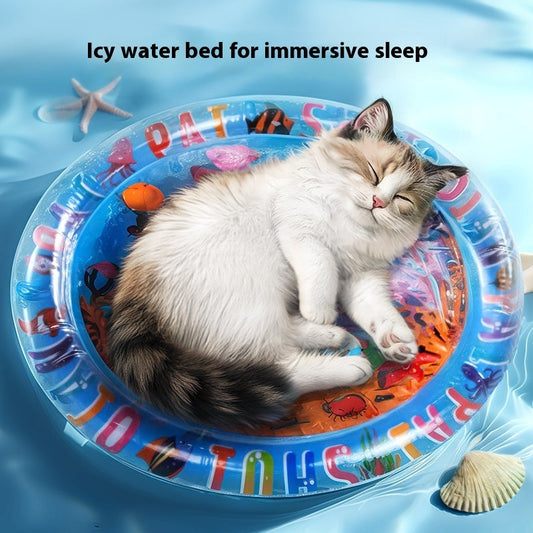HKM-5687229 Cooling Water Mattress for Pets - Inflatable PVC Design for Summer Relaxation